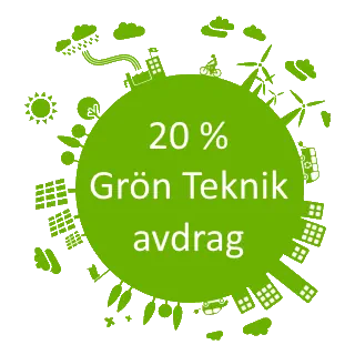 Utnyttja svenskt 20% subvention Grön Teknik